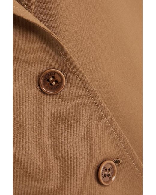 Alberta Ferretti Brown Wool-blend Twill Blazer