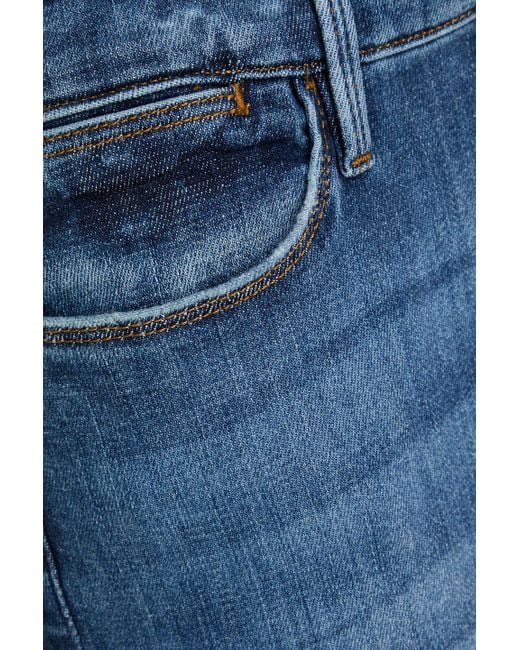 FRAME Blue Le Pixie High Flare High-Rise Flared Jeans