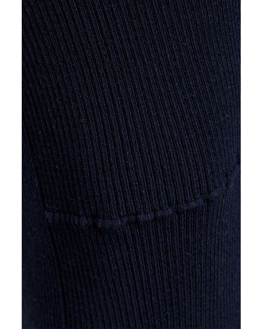 Jacquemus Blue Le Pantalon Baunhila Ribbed-knit Flared Pants