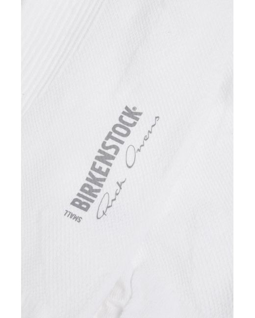Birkenstock White Cotton-blend Socks