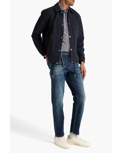 Orlebar Brown Blue Cotton-Blend Shell Jacket for men