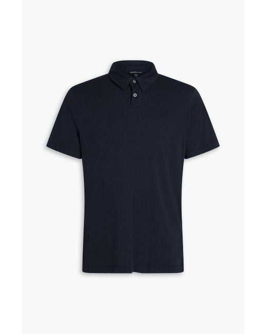 James Perse Poloshirt aus baumwoll-jersey in Blue für Herren