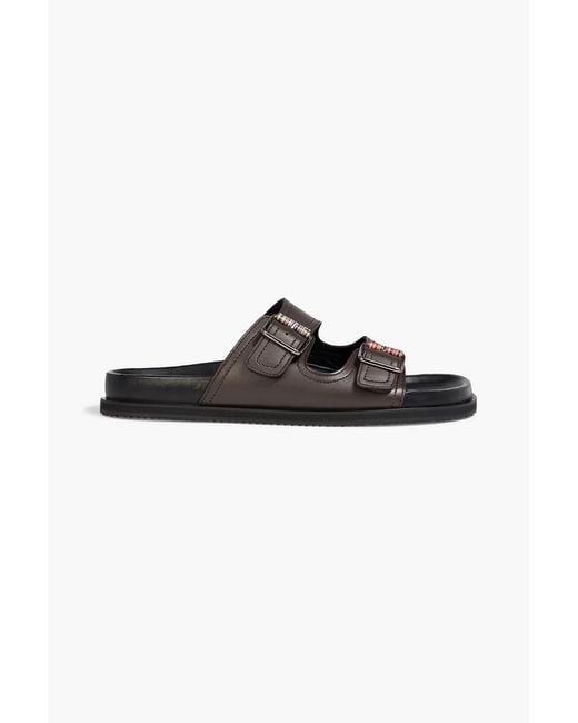 Paul Smith Black Malfa Buckled Leather Sandals for men