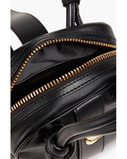 Moschino Black Leather Tote