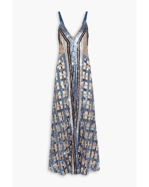 Temperley London White Akiko Sequin-embellished Tulle Gown