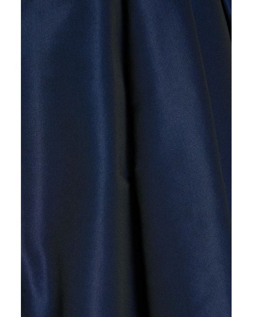 McQueen Blue Faille Midi Dress