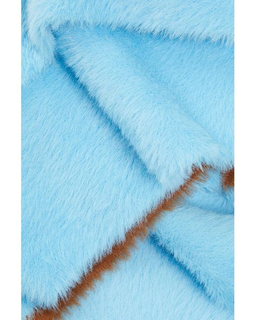 Jacquemus Blue Neve Brushed Knitted Scarf