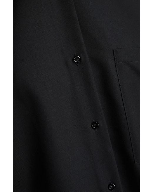 IRO Black Gaya Merino Wool Shirt