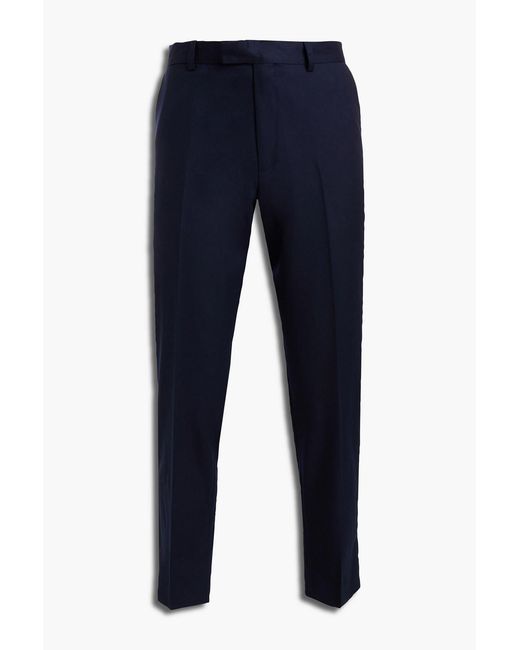 Sandro Blue Wool-twill Suit Pants