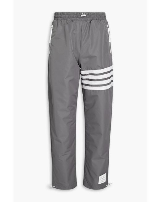 Thom Browne Gray Striped Ripstop Track Pants for men