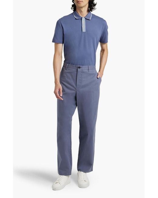 Paul Smith Blue Cotton-blend Chinos for men