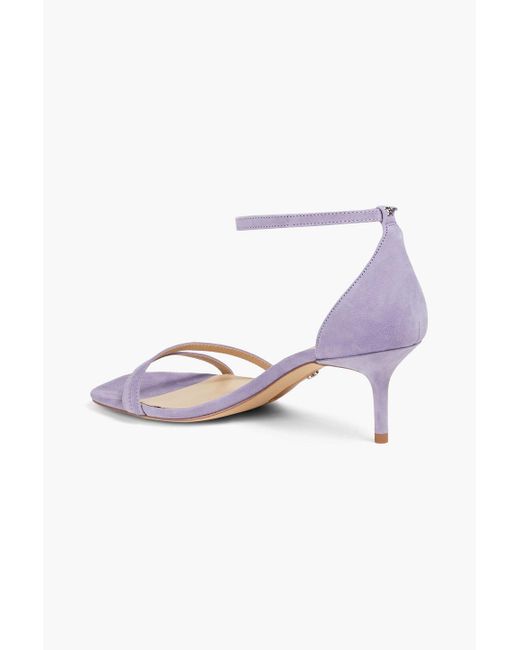 Sam Edelman Purple Peonie sandalen aus veloursleder