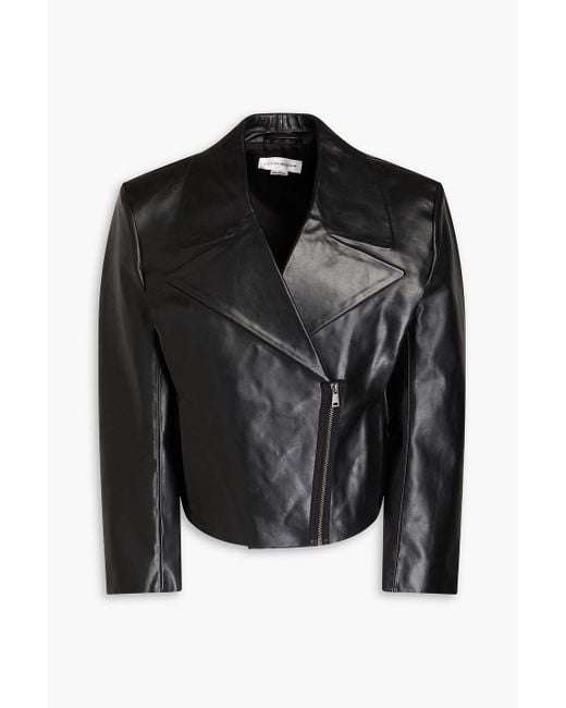 Victoria Beckham Black Leather Biker Jacket
