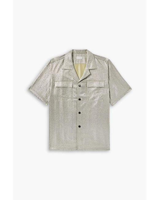 Dries Van Noten Metallic Lamé Shirt for men