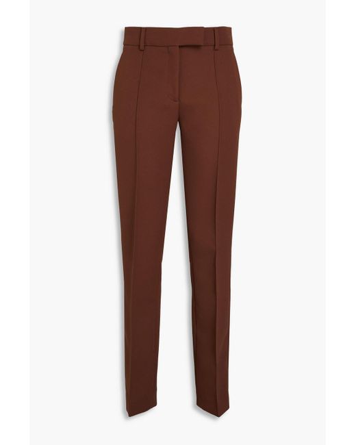 Acne Brown Twill Straight-leg Pants