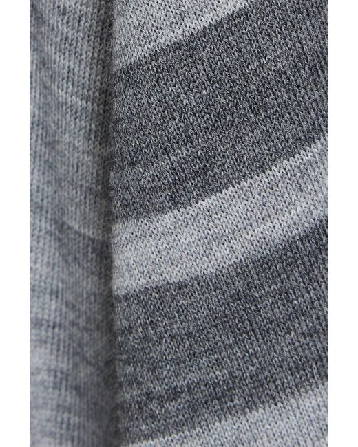 Thom Browne Gestreifter pullover aus merinowolle in Gray für Herren