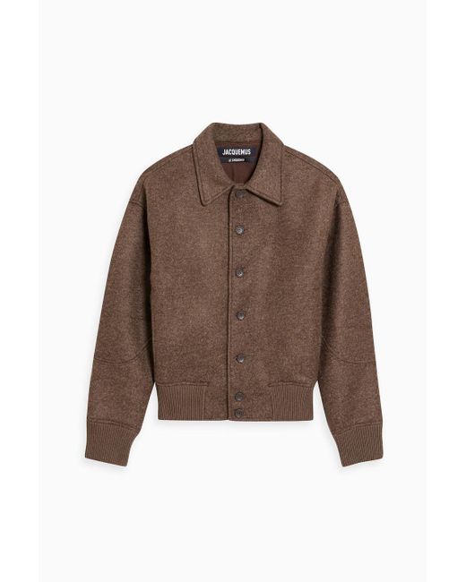 Jacquemus Brown Felt Jacket for men