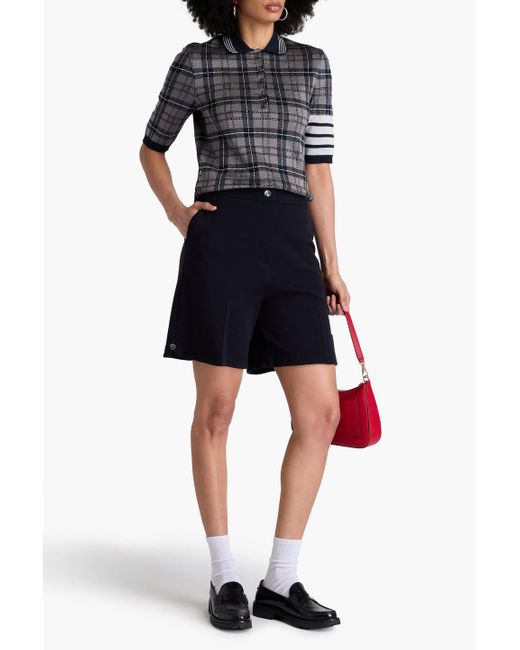 Thom Browne Blue Wool Shorts