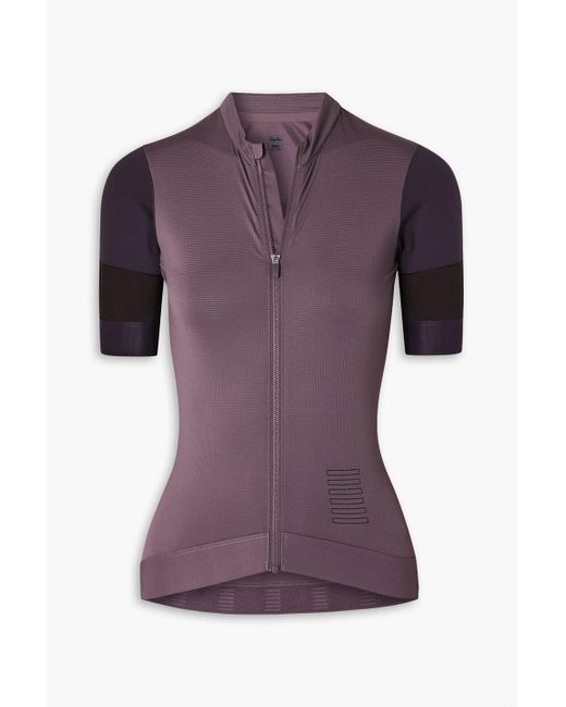 Rapha Purple Pro Team Training Color-block Stretch Cycling Jersey