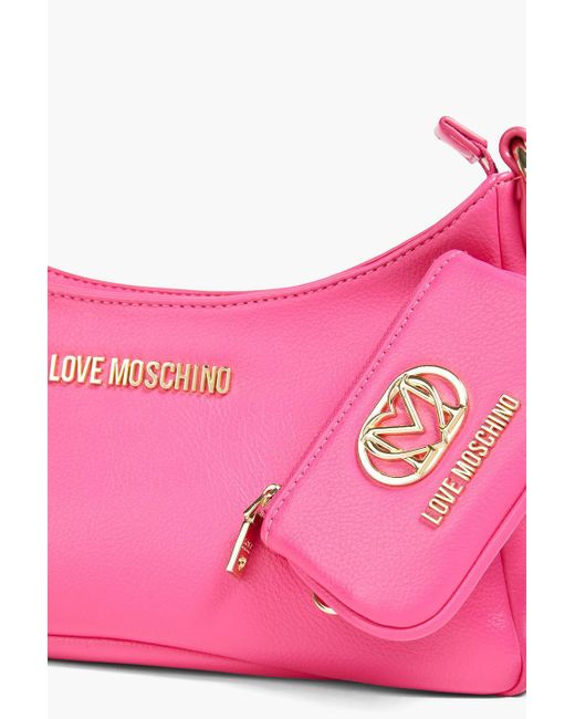 Love Moschino Pink Schultertasche aus kunstleder