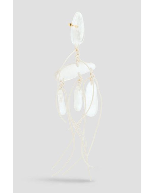 Zimmermann White Gold-tone Crystal Earrings