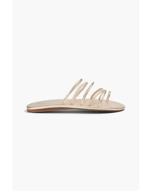 Ancient Greek Sandals White Imatio Sandals