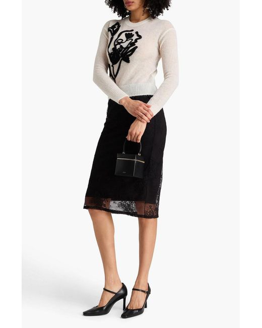 Erdem Black Embroidered Knitted Sweater