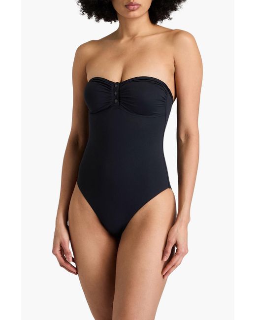 Melissa Odabash Blue Remy bandeau-badeanzug