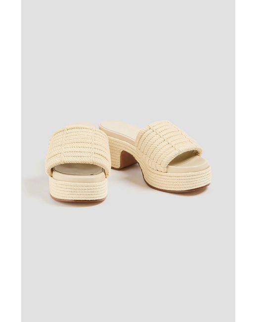 Vince Natural Margo Rope Platform Mules