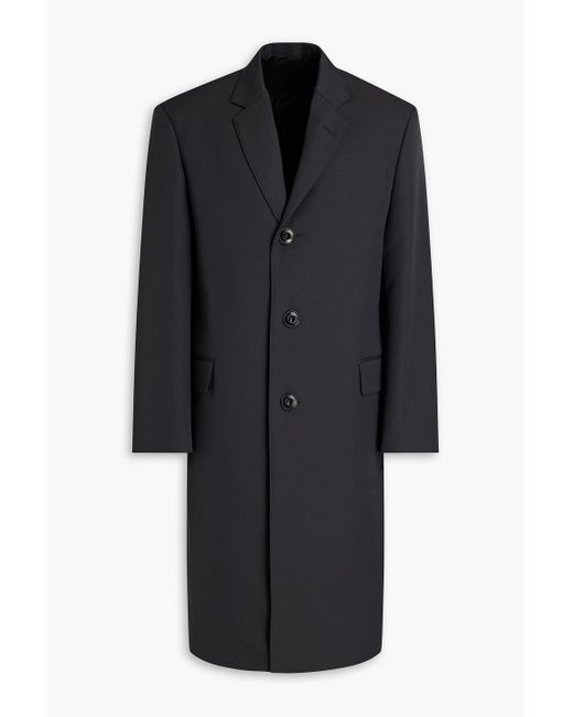 Lemaire Black Twill Coat for men