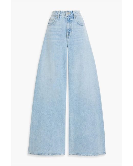 Jonathan Simkhai Blue High-rise Wide-leg Jeans