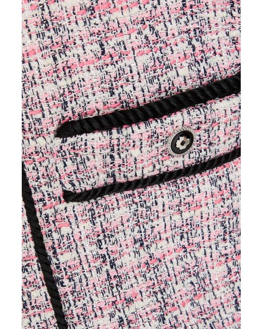 Maje Pink Metallic Tweed Jacket