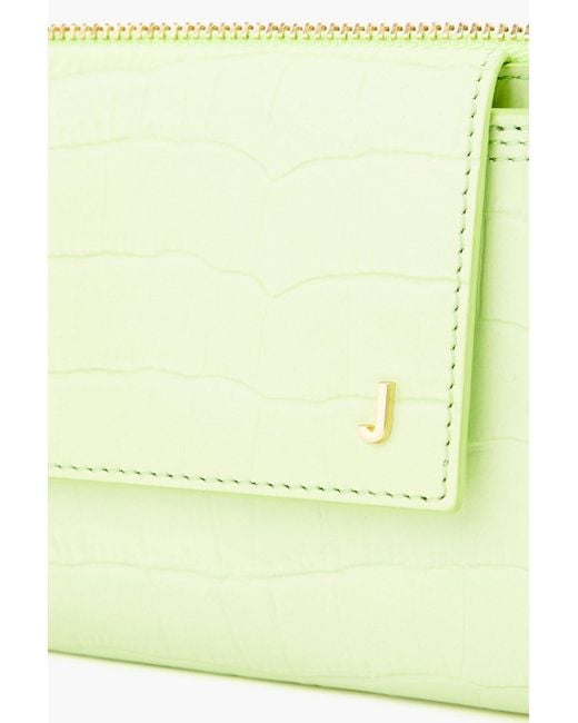 Jacquemus Green Le Pichoto Croc-effect Leather Shoulder Bag