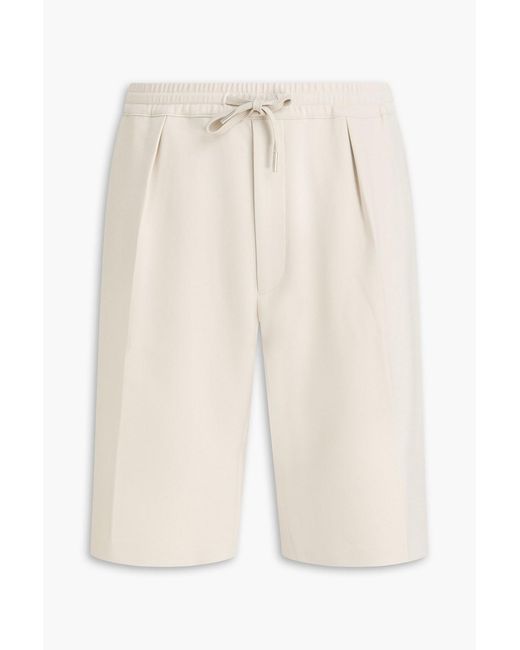 Sandro White Stretch-Jersey Drawstring Shorts for men