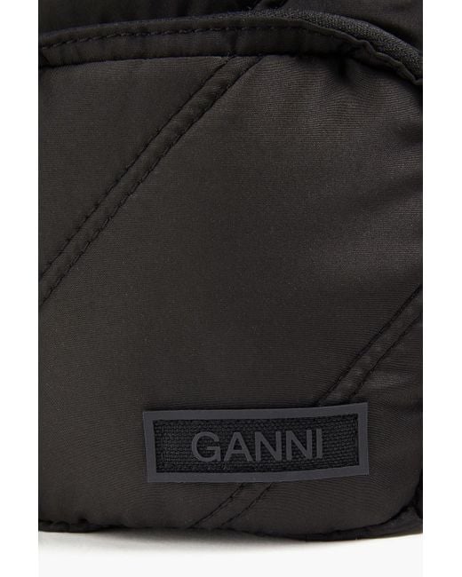 Ganni White Shell Shoulder Bag