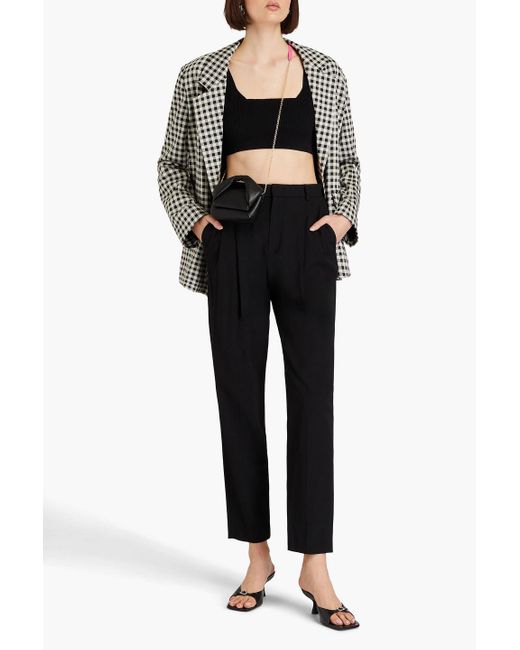 RED Valentino Black Twill Tapered Pants