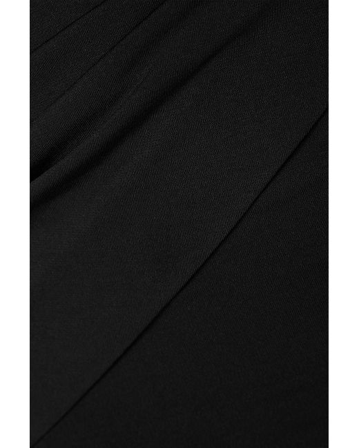 retroféte Black Fletcher Twisted Cutout Stretch-jersey Maxi Dress
