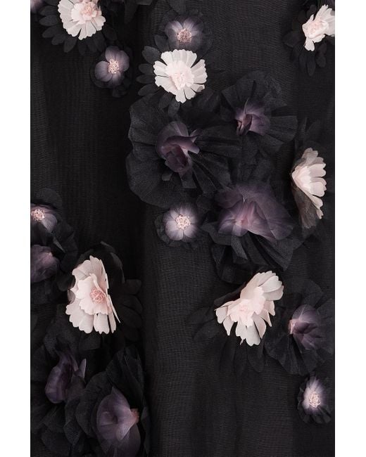 Zimmermann Black Embellished Linen And Silk-blend Gauze Maxi Dress