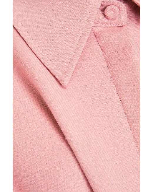 Emilia Wickstead Pink Hemd aus woll-flanell