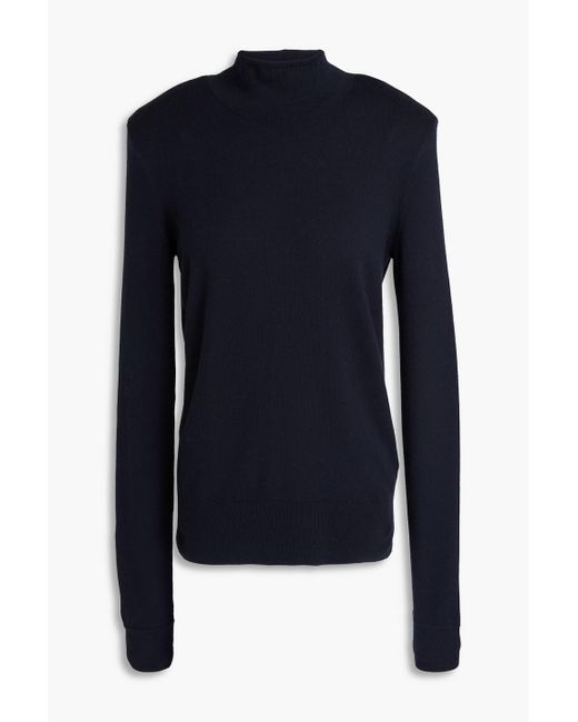 Giorgio Armani Blue Wool Turtleneck Sweater