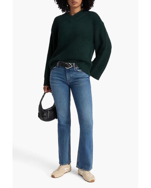 Rag & Bone Blue Peyton High-Rise Bootcut Jeans