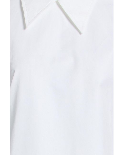 Jil Sander White Cotton-Poplin Top