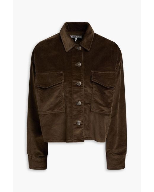 Rag & Bone Brown Jaiden Cotton-Blend Corduroy Jacket