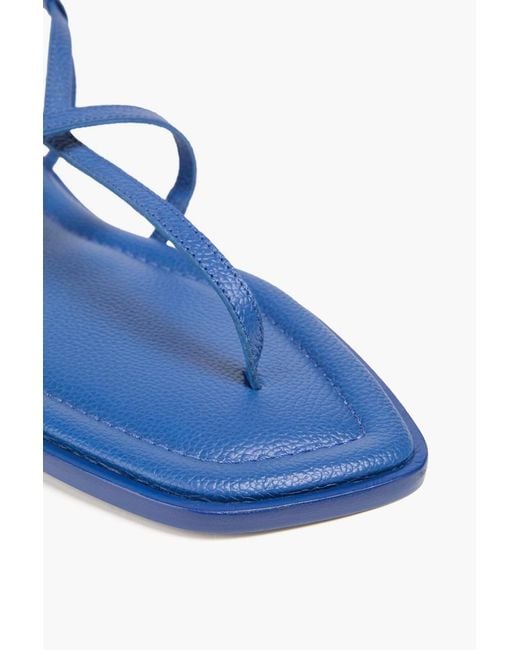 A.Emery Blue Remly Pebbled-Leather Sandals