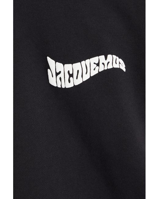 Jacquemus Black Camargue Logo-print Cotton-jersey T-shirt