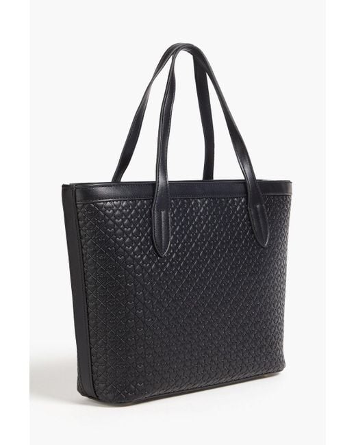 Love Moschino Black Embossed Faux Leather Tote