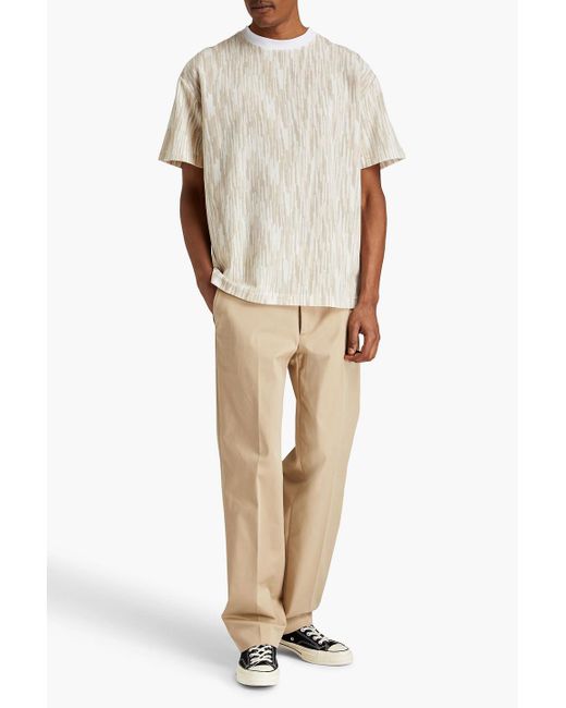 Missoni White Space-dyed Wool-blend T-shirt for men
