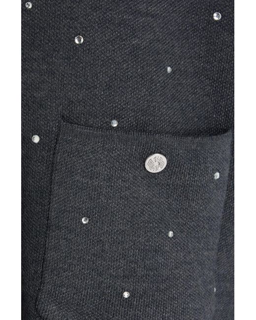 Maje Blue Strickcardigan mit kristallverzierung