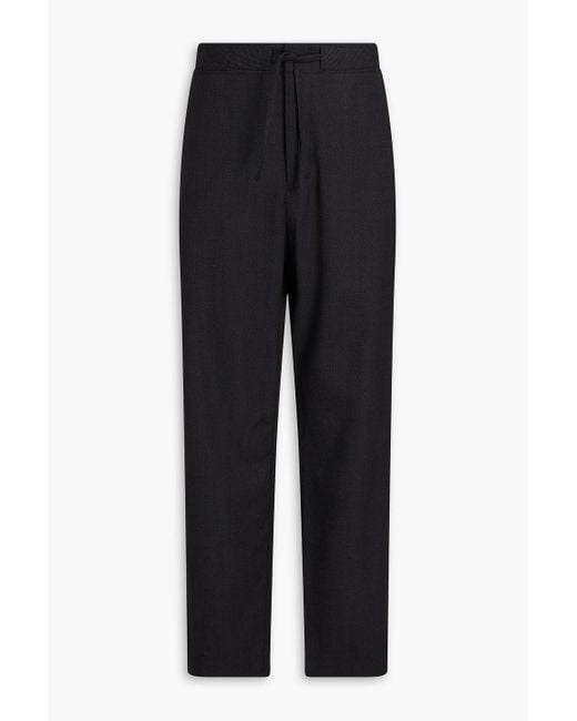 Rag & Bone Black Bradford Grain De Poudre Wool-blend Pants for men