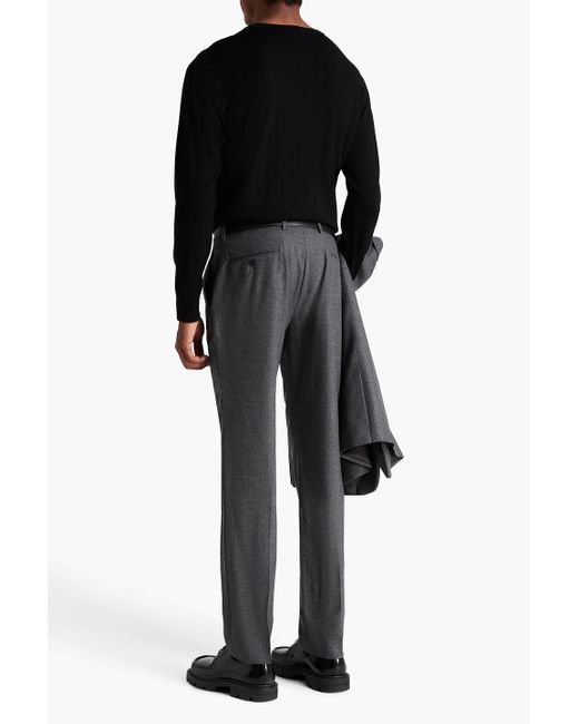Sandro Gray Wool-Flannel Pants for men